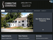 Tablet Screenshot of correctivechiro.net